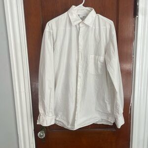 Y-3 White Casual Button Down Shirt
